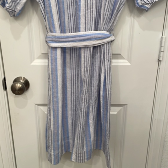 Free Assembly XXXL Blue & White Striped Casual Dress - Picture 11 of 11
